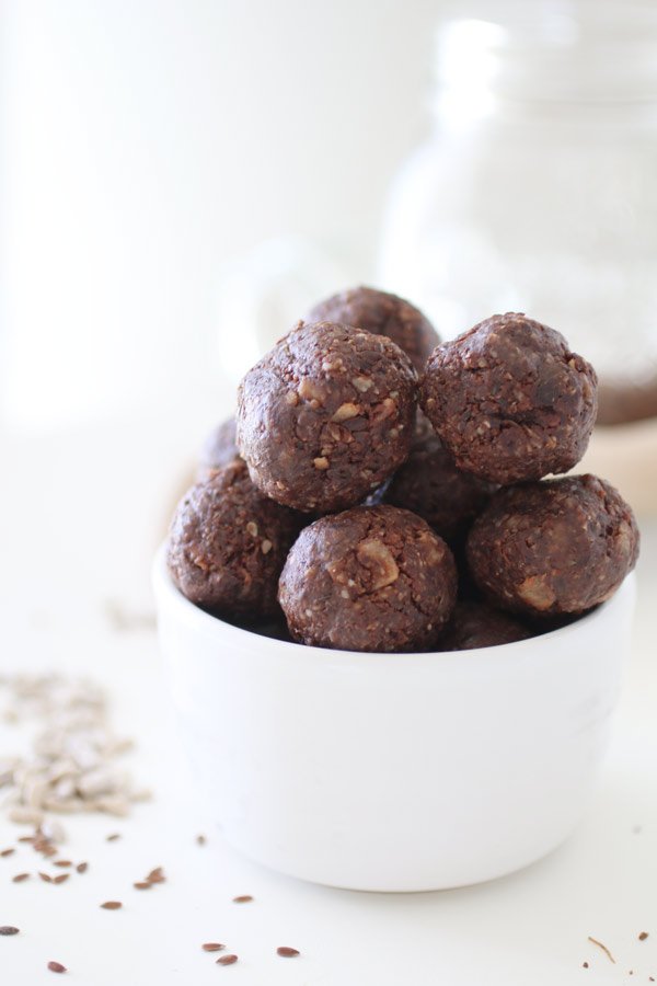 Palline Energetiche Ai Semi di Lino con Semi di Girasole