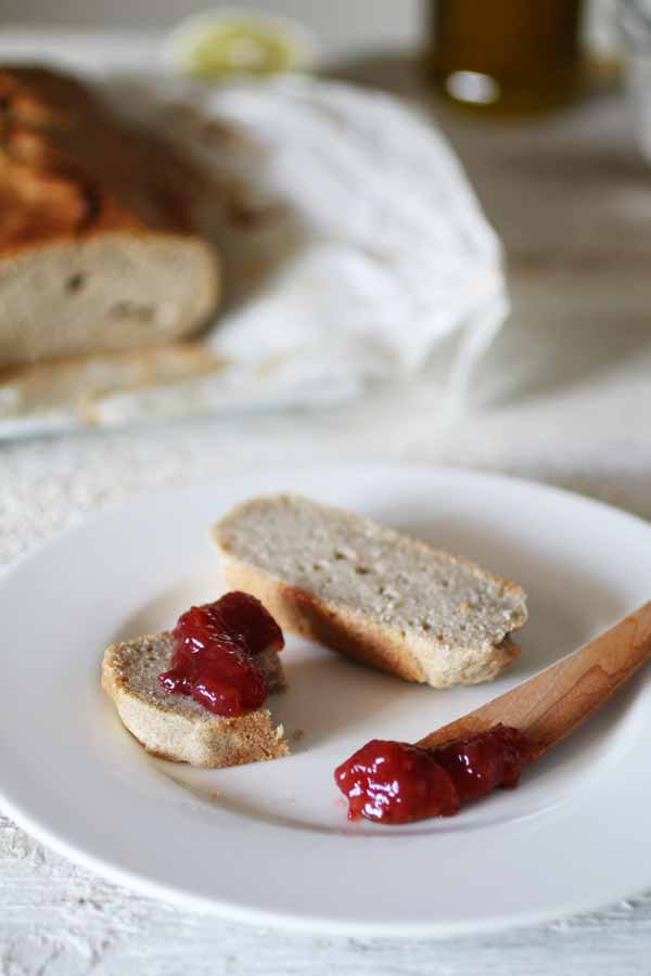 Pane Dolce al Limone con Olio Nuovo Senza Zucchero e Senza Glutine