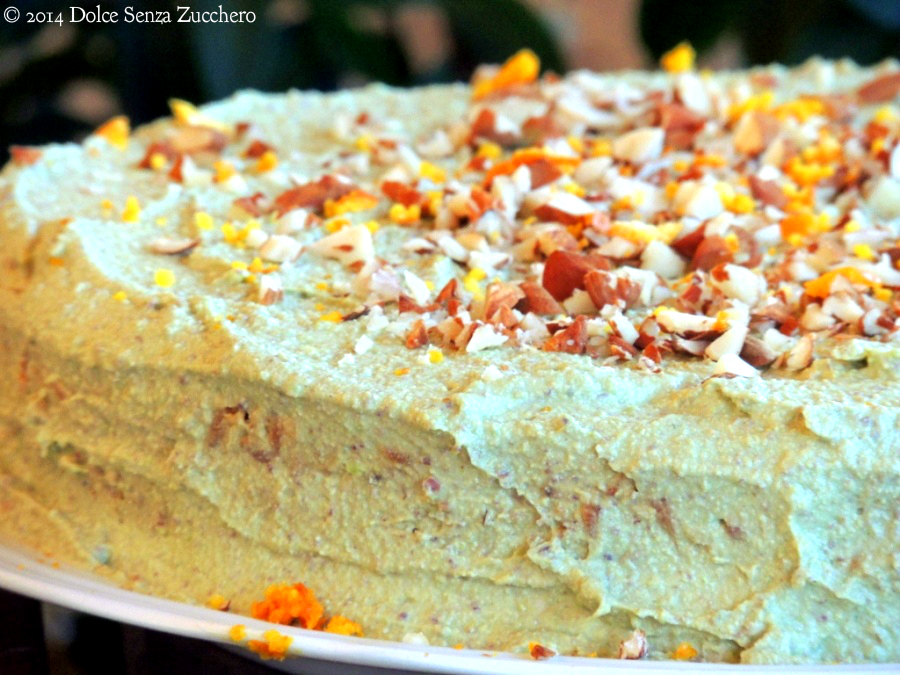 Torta di Carote, Mandorle e Arance (Crudista) | Dolce Senza Zucchero (6)